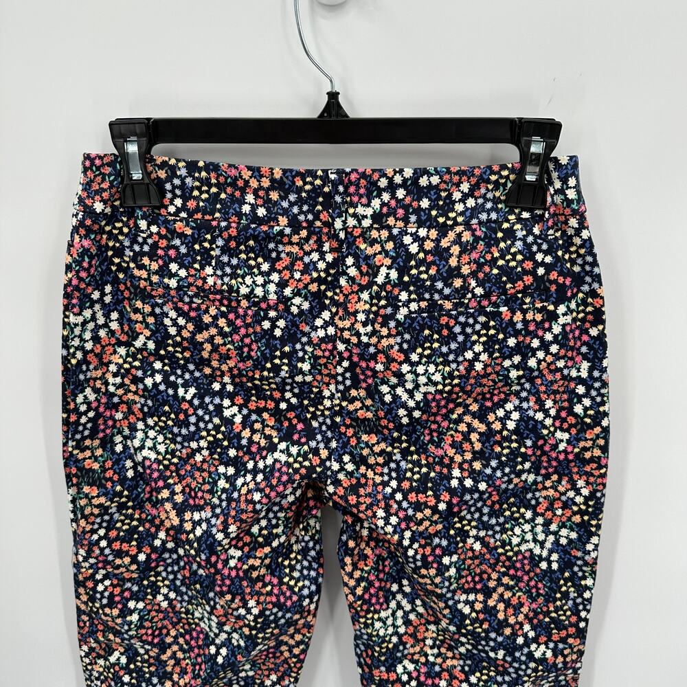 TALBOTS Stretch Straight Leg Floral Ankle Trouser Dress Pants // 2P - Picture 6 of 8